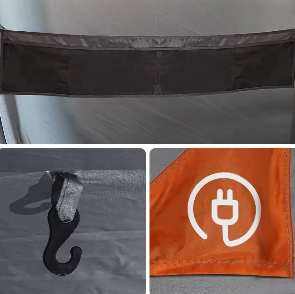 Cort VidaXL Tunnel 94621 (Grey/Orange)