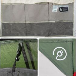 Палатка VidaXL Tunnel 94707 (Grey/Green) Thumb
