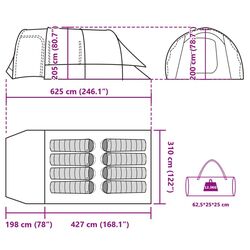 Cort VidaXL Tunnel 94734 (Green/Grey) Thumb
