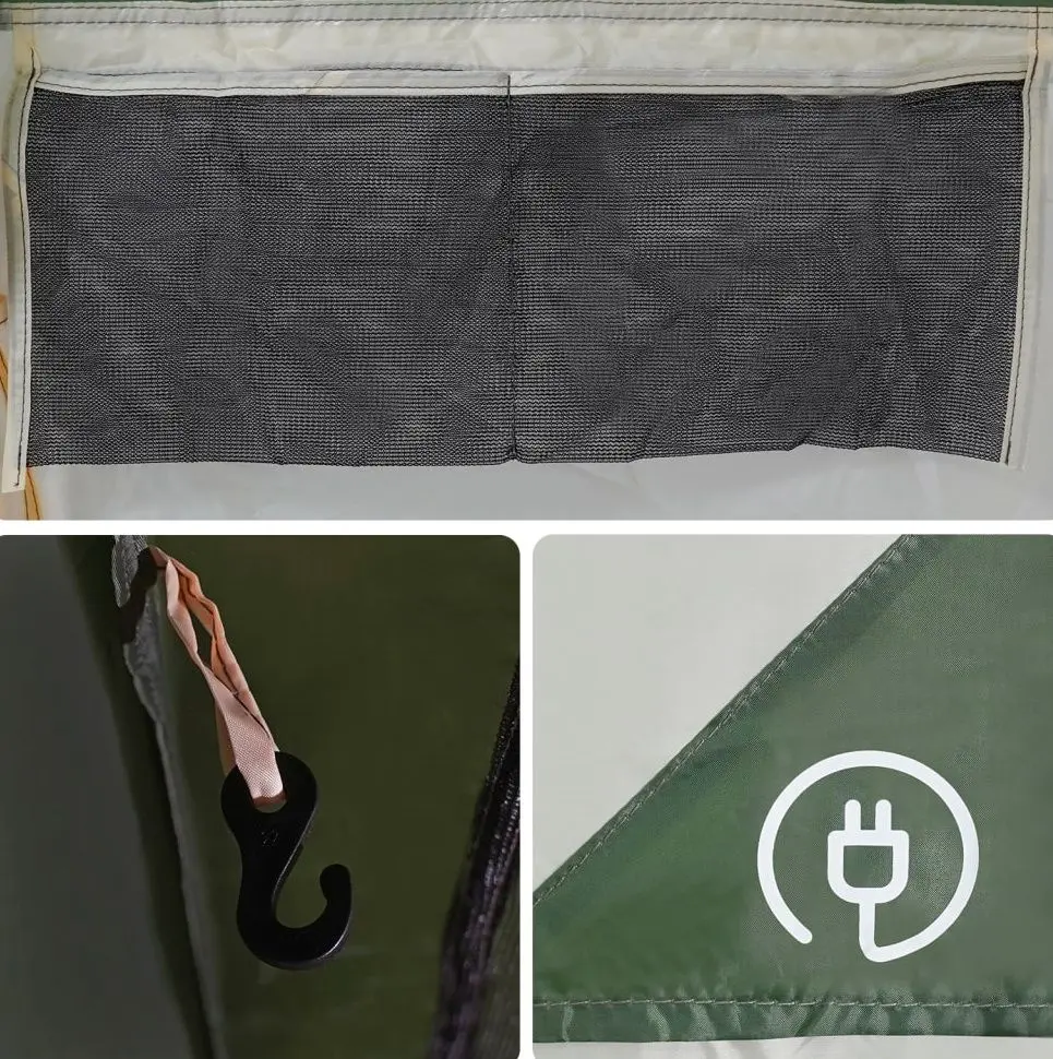 Cort VidaXL Tunnel 94785 (Green/Grey)