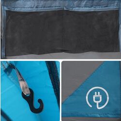 Палатка VidaXL Tunnel 94786 (Grey/Blue) Thumb