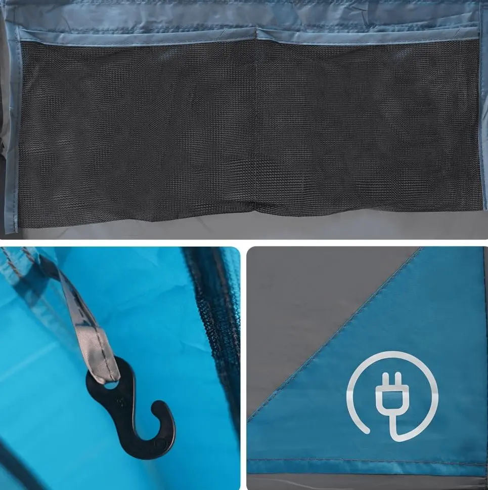 Палатка VidaXL Tunnel 94786 (Grey/Blue)