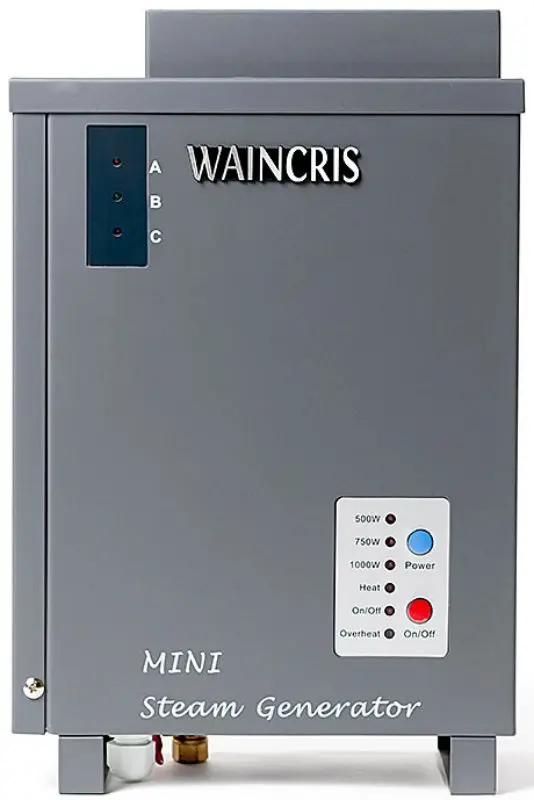 Комплект электрокаменка+парогенератор Waincris One Touch SPA WOTS45ST (Grey) - 5