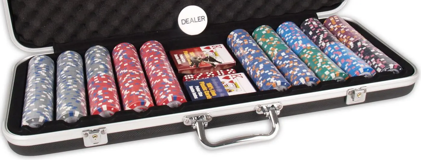 Set pentru poker Buffalo DLX 500 (Black) - 2