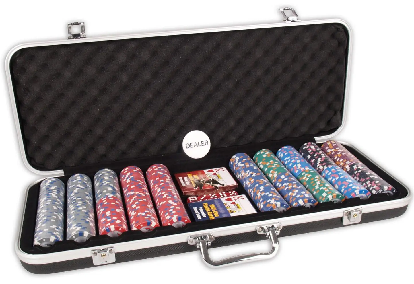 Set pentru poker Buffalo DLX 500 (Black)
