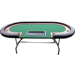Masa pentru poker Buffalo 7100.789B (Black/Green)