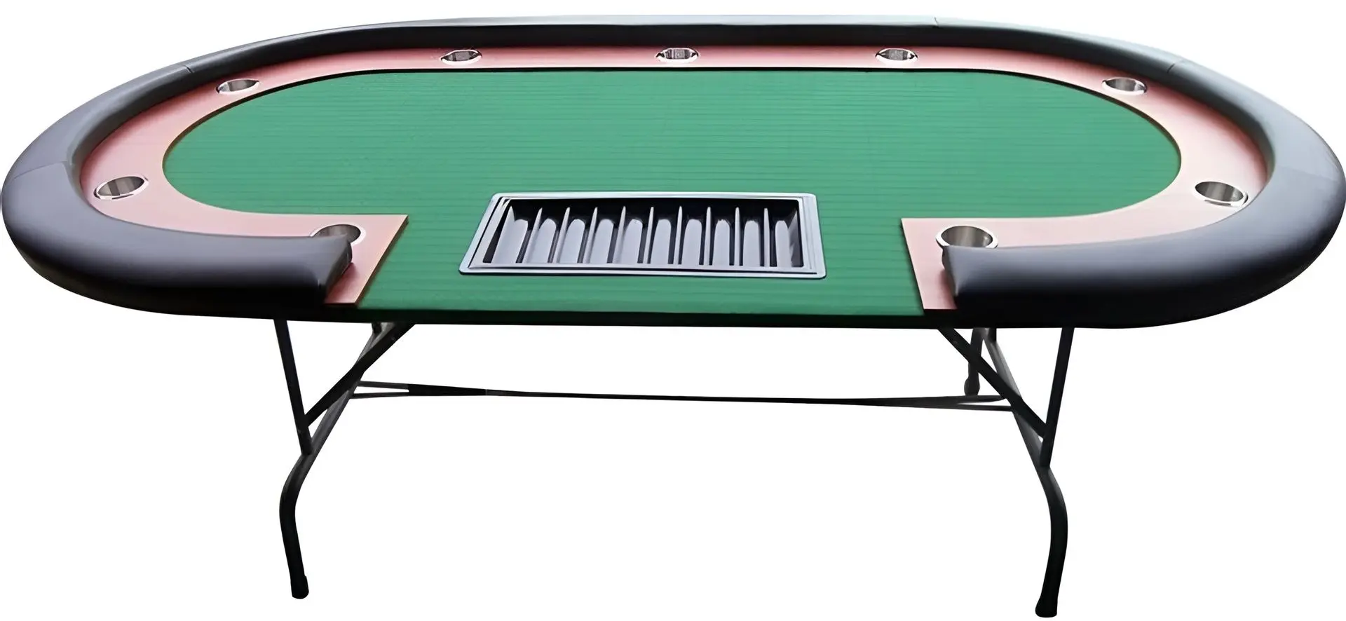 Masa pentru poker Buffalo 7100.789B (Black/Green)