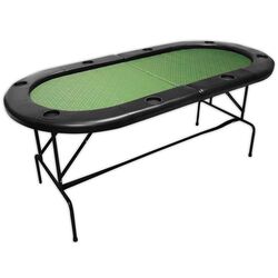 Стол для покера Buffalo 7100689 (Green/Black)
