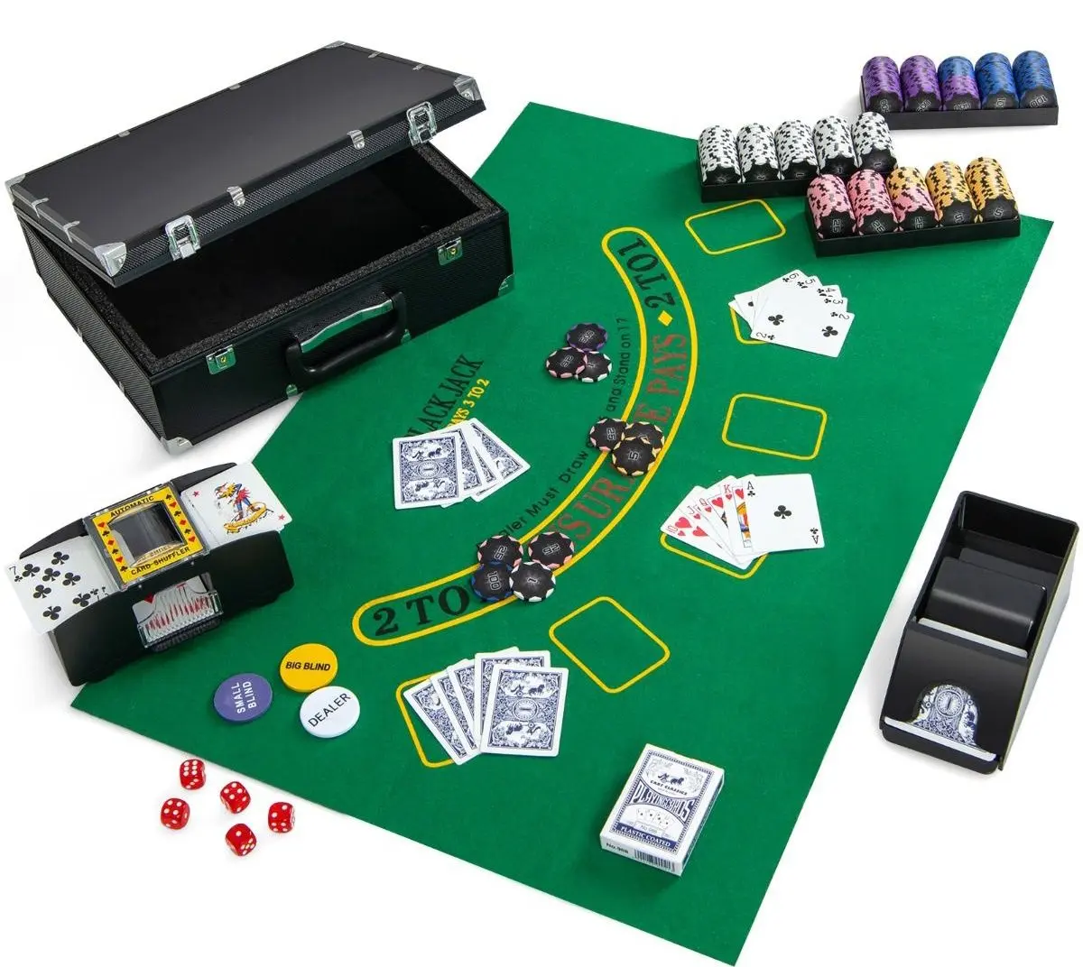 Набор для покера Costway UY10099BK (Black) - 2