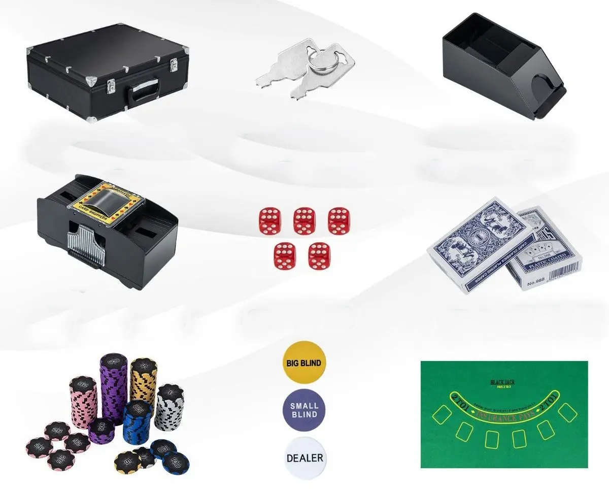 Набор для покера Costway UY10099BK (Black) - 6