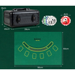 Set pentru poker Costway UY10129BK (Black) Thumb