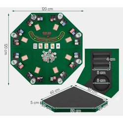 Postav pentru poker Costway UY10154GN (Green) Thumb