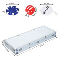 Набор для покера Homcom A70-014 (Silver) Thumb