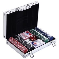 Set pentru poker Homcom A70-014V02 (Silver) Thumb
