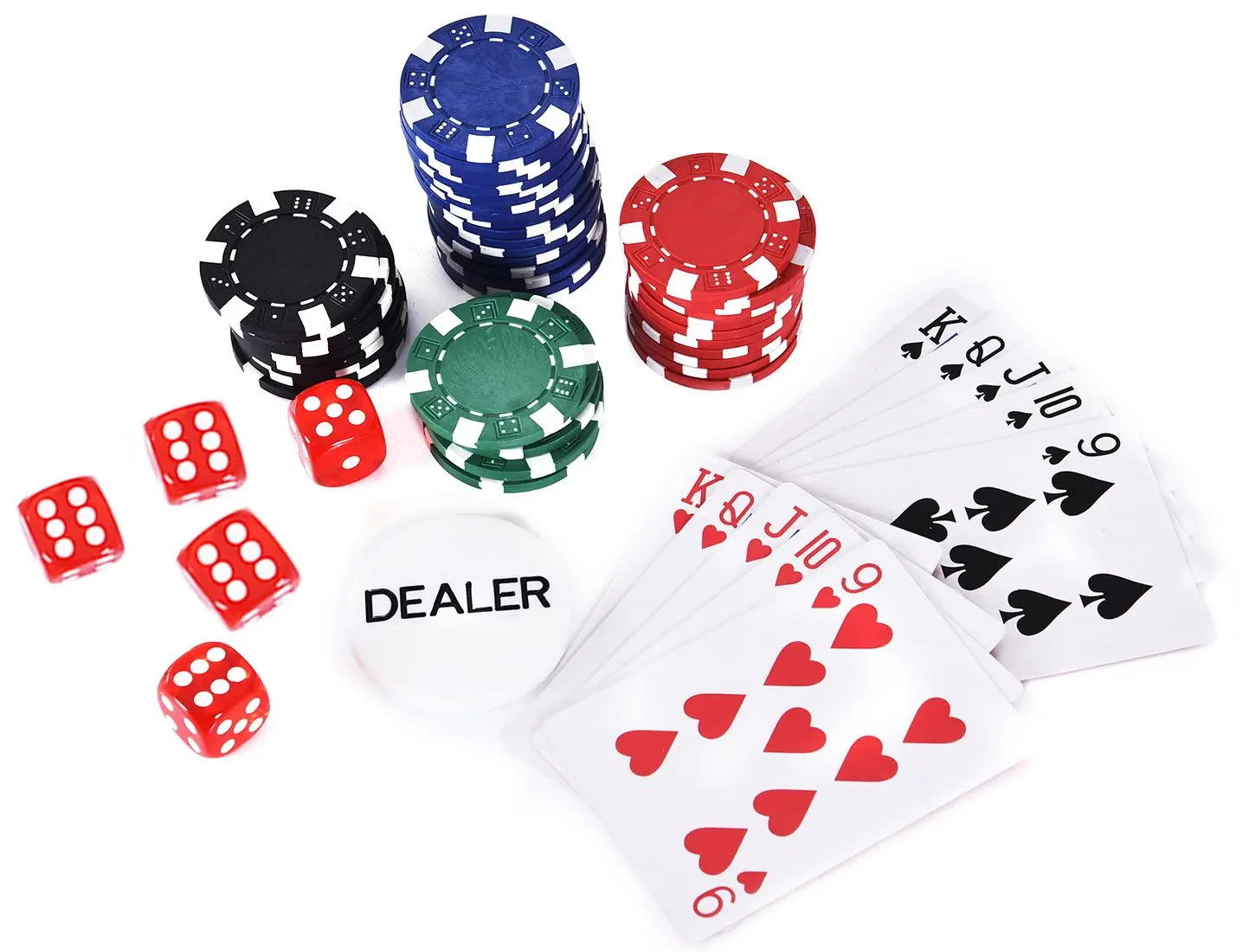 Set pentru poker Homcom A70-014V02 (Silver)