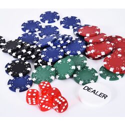 Set pentru poker Homcom A70-014V02 (Silver) Thumb