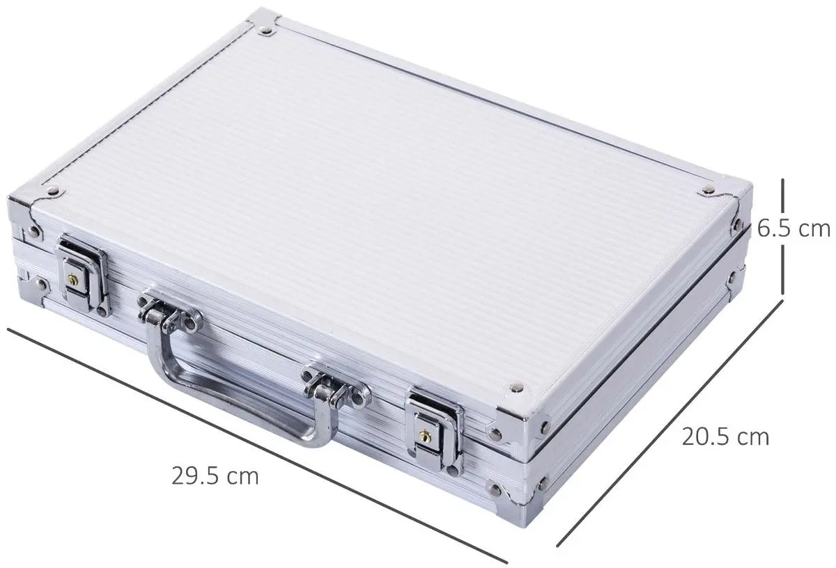 Set pentru poker Homcom A70-014V02 (Silver)