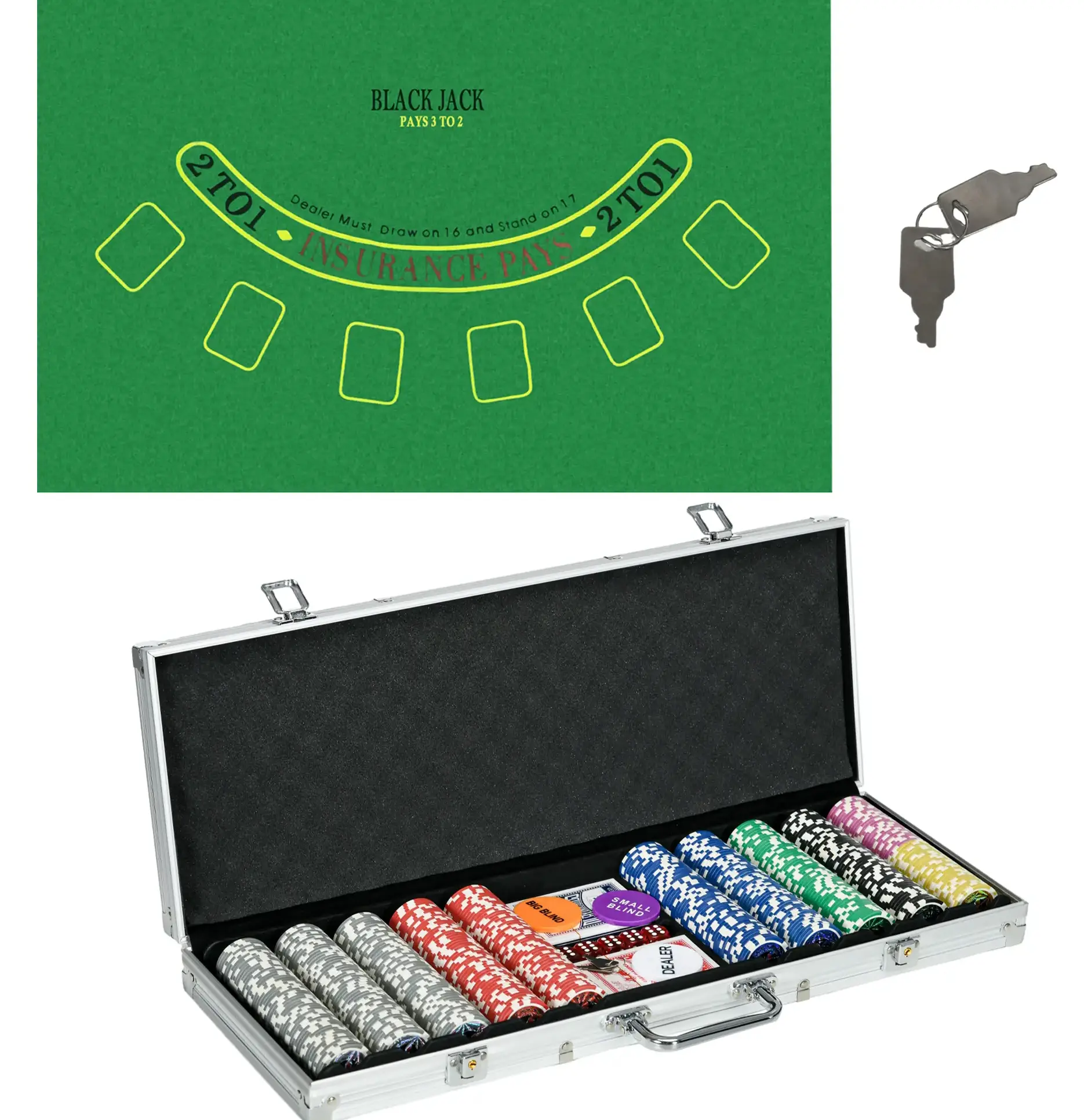 Set poker Sportnow A70-086V01SR (Silver) - 2