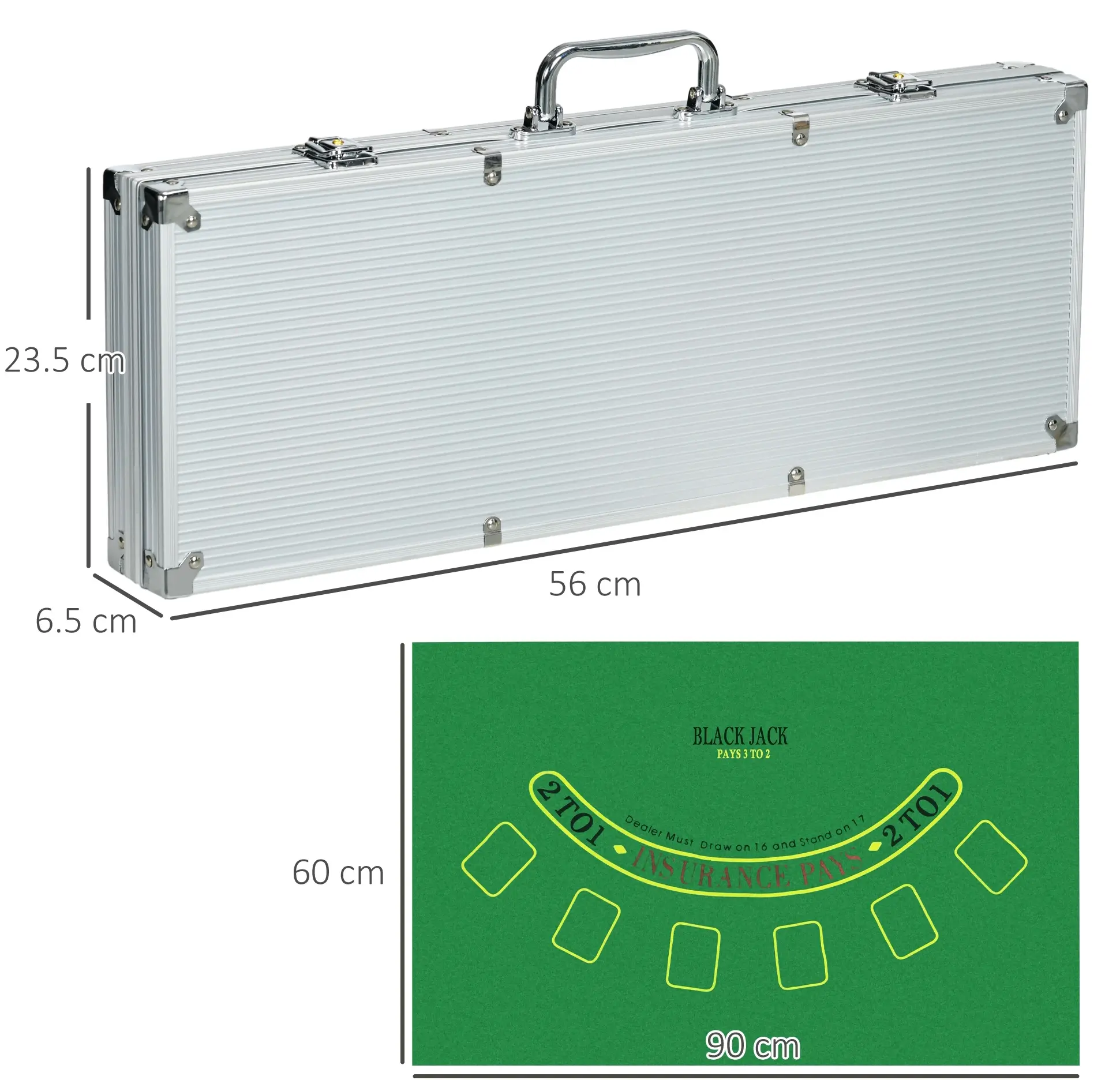 Set poker Sportnow A70-086V01SR (Silver) - 3
