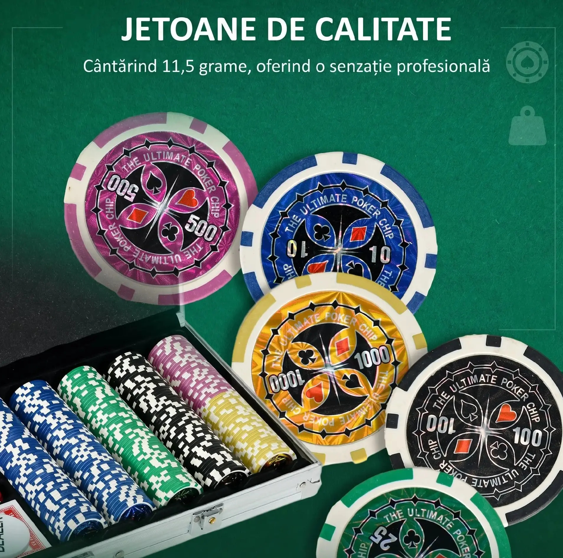 Set poker Sportnow A70-086V01SR (Silver) - 4