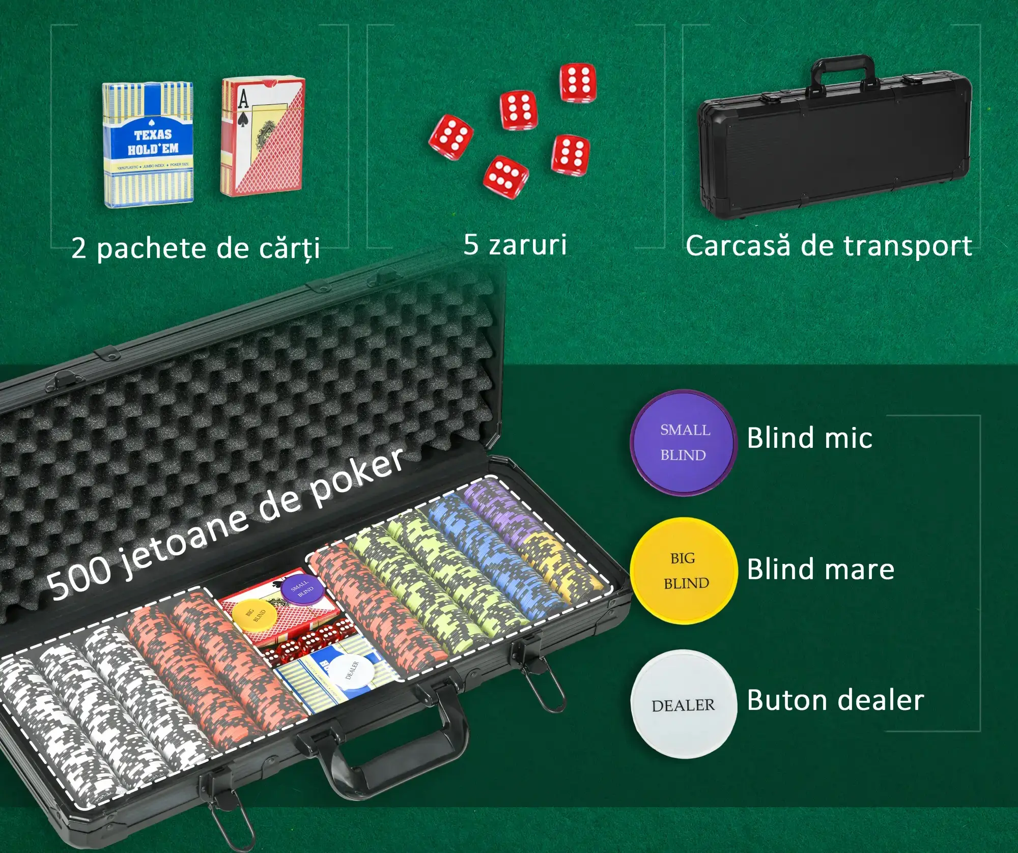 Set poker Sportnow A70-085V01BK (Black) - 7