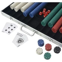 Set pentru poker VidaXL 80181 (Silver) Thumb