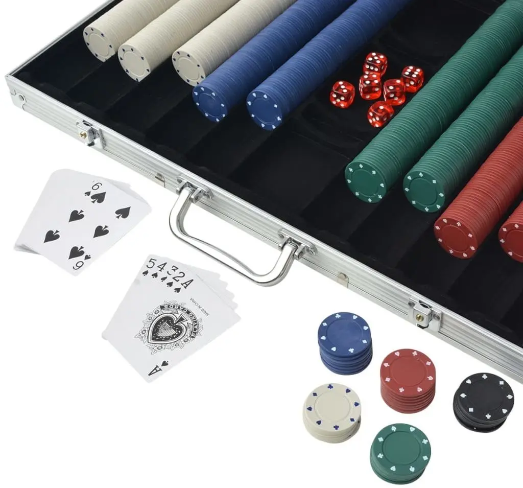 Set pentru poker VidaXL 80181 (Silver)