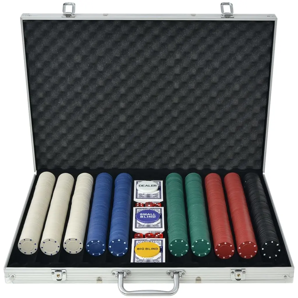 Set pentru poker VidaXL 80181 (Silver)