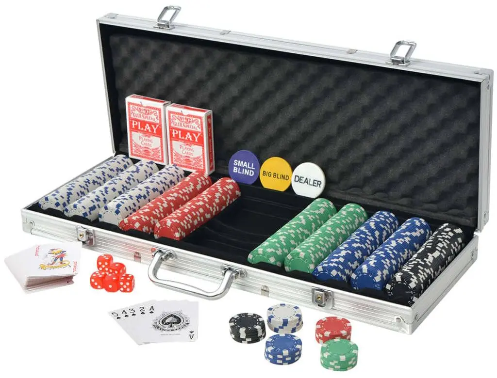 Набор для покера VidaXL 80182 (Silver)