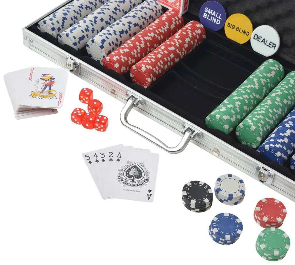 Набор для покера VidaXL 80182 (Silver)