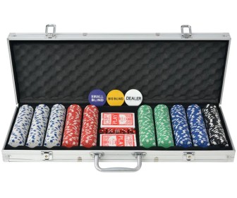 Set pentru poker VidaXL 80182 (Silver)