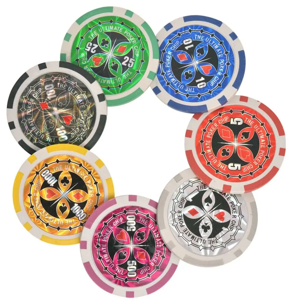 Set pentru poker VidaXL 80186 (Silver)