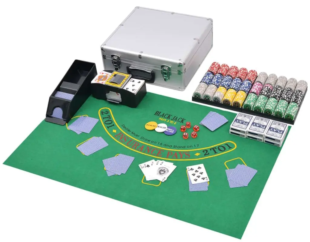 Set pentru poker VidaXL 80186 (Silver)