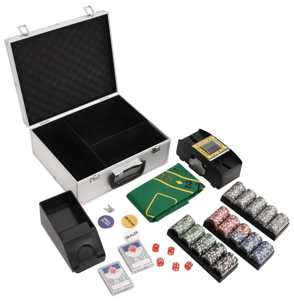 Set pentru poker VidaXL 80412 (Silver)