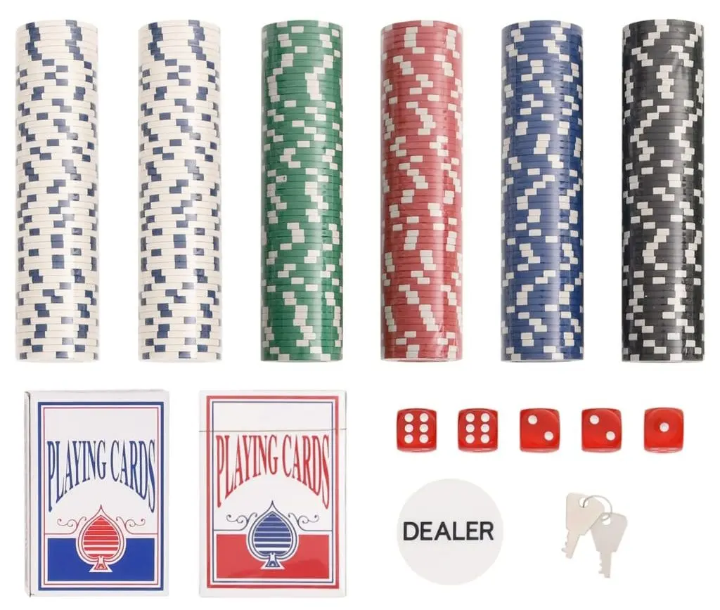 Набор для покера VidaXL 80416 (Silver)