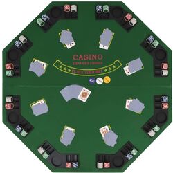 Покерная столешница VidaXL 80209 (Green/Black) Thumb
