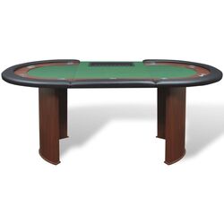 Masa pentru poker VidaXL 80133 (Green/Brown) Thumb