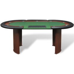 Masa pentru poker VidaXL 80133 (Green/Brown) Thumb
