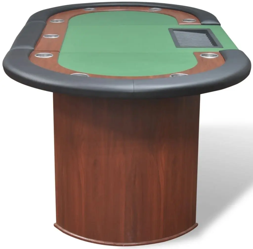 Masa pentru poker VidaXL 80133 (Green/Brown) - 5