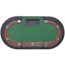 Masa pentru poker VidaXL 80133 (Green/Brown) Thumb