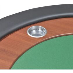 Masa pentru poker VidaXL 80133 (Green/Brown) Thumb