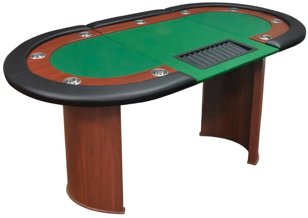 Masa pentru poker VidaXL 80133 (Green/Brown)