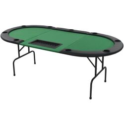 Masa pentru poker VidaXL 80210 (Green/Black)