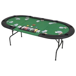 Стол для покера VidaXL 80210 (Green/Black) Thumb
