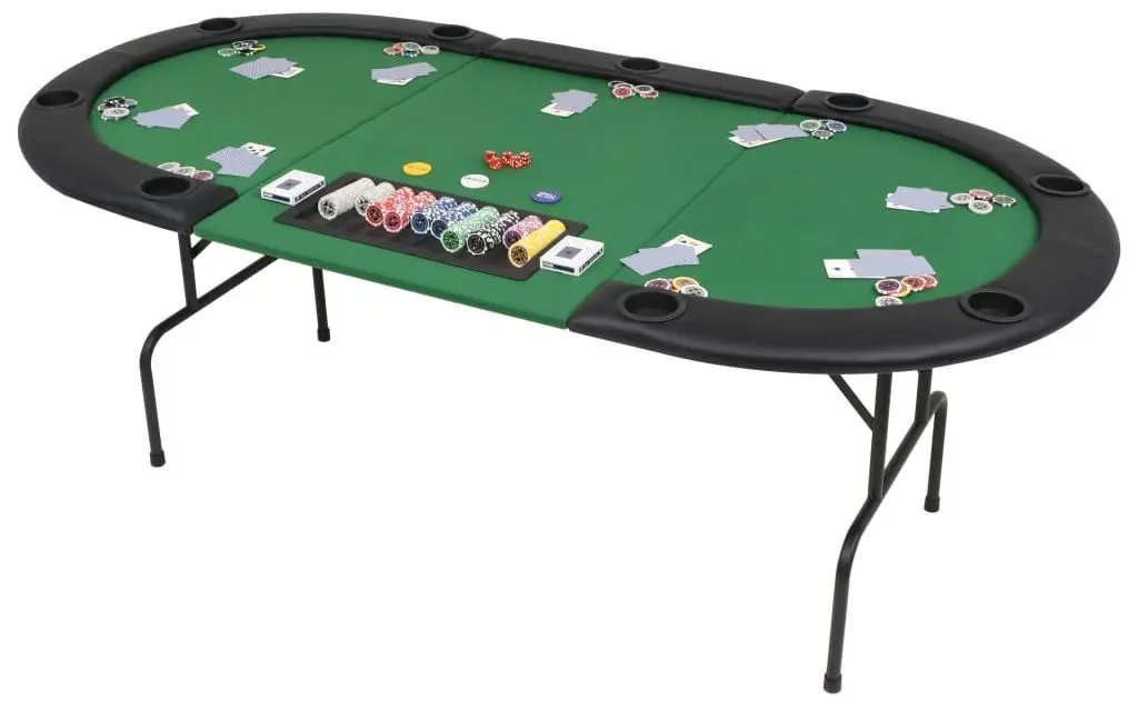 Стол для покера VidaXL 80210 (Green/Black) - 7