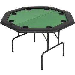 Masa pentru poker VidaXL 80211 (Green/Black)