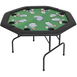Стол для покера VidaXL 80211 (Green/Black) Thumb