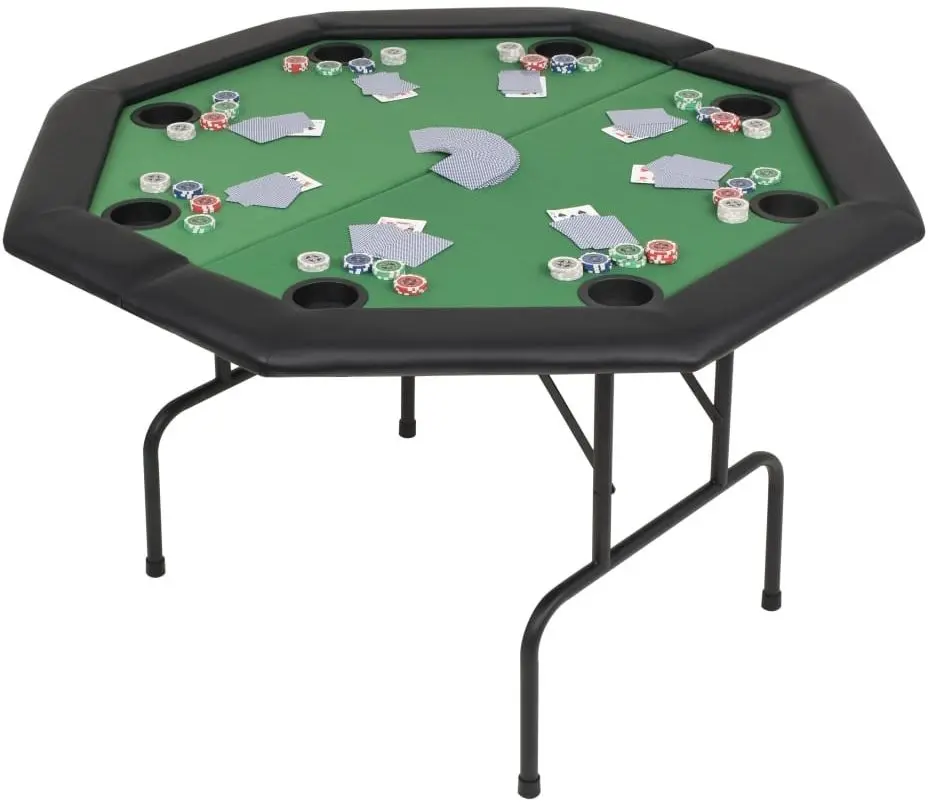 Стол для покера VidaXL 80211 (Green/Black) - 5