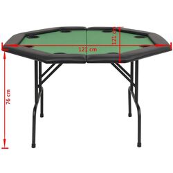 Стол для покера VidaXL 80211 (Green/Black) Thumb