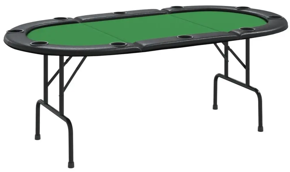 Masa pentru poker VidaXL 80402 (Green/Black)